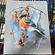 Winter bullfinch. Original. Pastel. Pictures. Valeria Akulova ART. Online shopping on My Livemaster.  Фото №2
