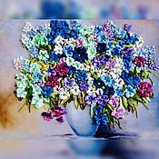 Картины: Картина интерьерная «Натюрморт с полевыми цветами»