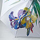 Order Umbrella cane with hand-painted 'Irises'. UmbrellaFineArt. Livemaster. . Umbrellas Фото №3