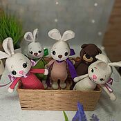 Куклы и игрушки handmade. Livemaster - original item Handmade toys. Knitted Bunny. knitted bear. A gift for the New. Handmade.