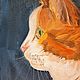 Red cat oil painting in a frame. Pictures. Art From Estella. My Livemaster. Фото №4