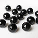 Agate black 12 mm, beads ball smooth, natural stone, Beads1, Ekaterinburg,  Фото №1