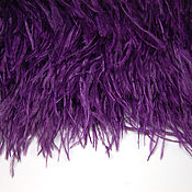 Материалы для творчества handmade. Livemaster - original item Trim of ostrich feathers 10-15 cm purple. Handmade.