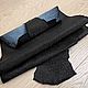 Piel de raya, color negro, acabado suave, no pulido, ancho 25 cm. Leather. SHOES&BAGS. My Livemaster. Фото №6