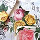 Set of 'Roses postcard' of 3 pieces of towels, Towels, Moscow,  Фото №1