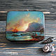 Order Box in the technique of lacquer miniature. Seascape. jakovishina. Livemaster. . Box Фото №3
