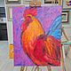 Painting with a rooster oil 50 by 40 cm. Pictures. paintmart (oikos). Online shopping on My Livemaster.  Фото №2