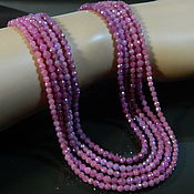 Материалы для творчества handmade. Livemaster - original item Natural ruby 3 mm with se.cut beads. pcs. Handmade.