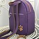 Backpack leather 'Jack' purple. Backpacks. VICTORIA's BAGS. My Livemaster. Фото №4