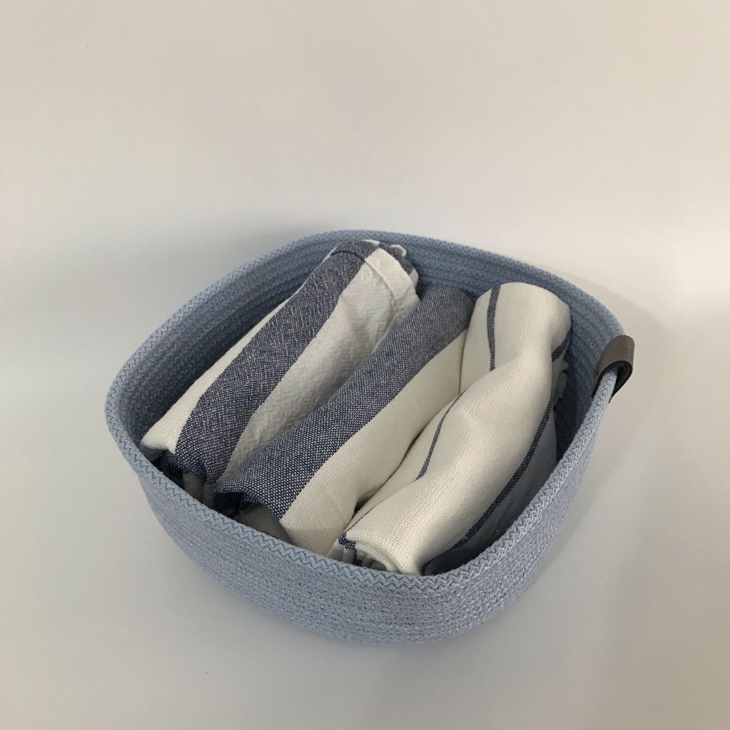 Квадратная корзина из хлопкового шнура в интернет-магазине на Ярмарке ...