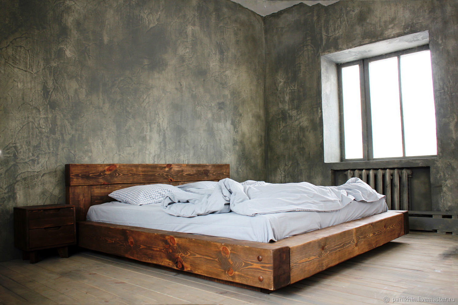 Основание кровати из бруса