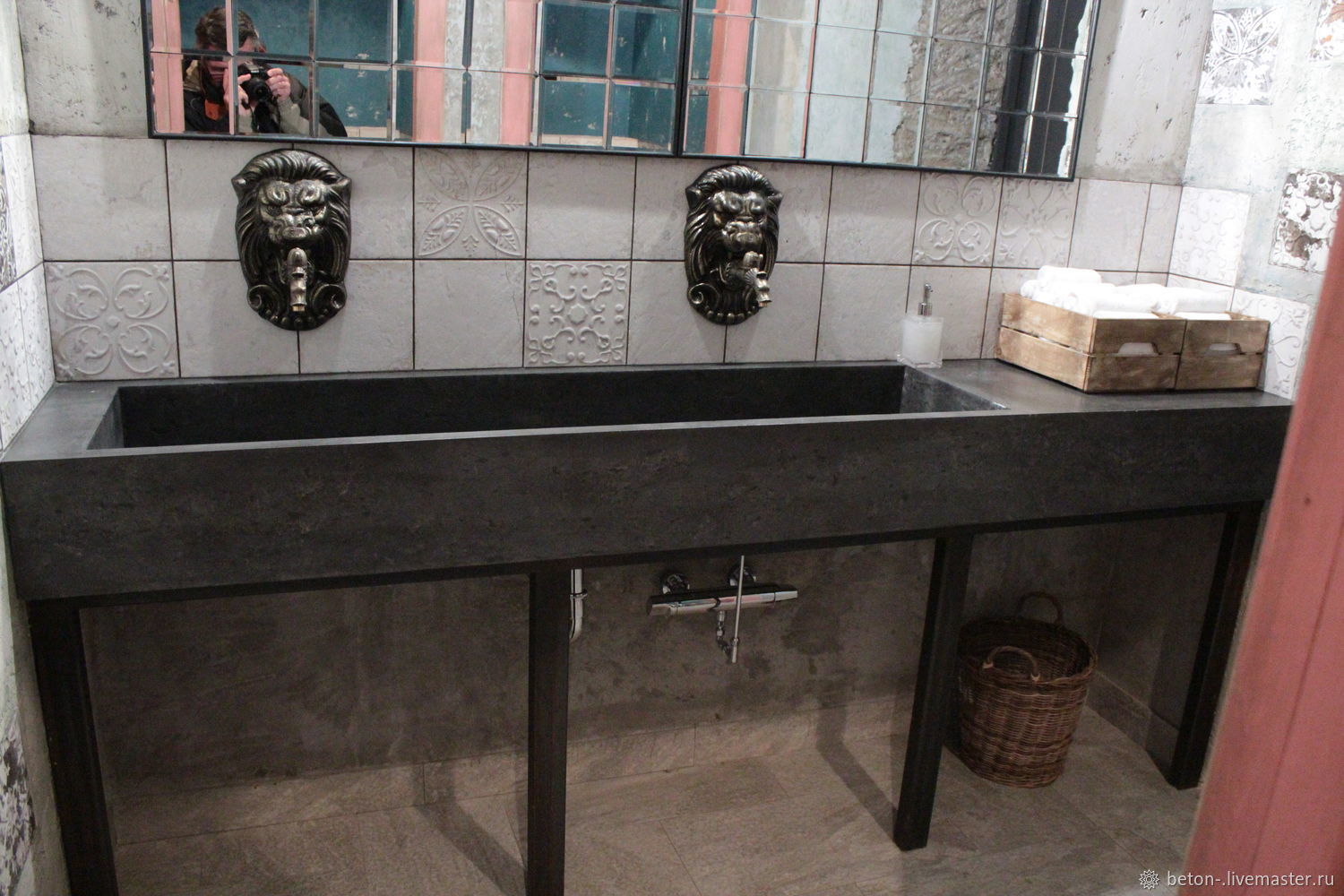 бетонные столешницы для ванной