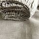 Order Linen sheet with elastic band ' Grey melange'. Linen fantasy. Livemaster. . Sheets Фото №3