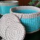 A set of crochet baskets for decoration and storage of the knitting yarn. C/b. Basket. irina-belaya-3. My Livemaster. Фото №6