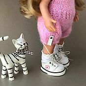 Одежда для кукол: Замшевые туфельки для куклы Паола Рейна