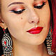 Soutache earrings Chic. Earrings with fringe. Black red silver. Earrings. LADY-LIZA jewelry shop. My Livemaster. Фото №4