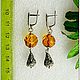 Order Earrings 'Red bells' amber silver. Frollena II. Natural Baltic amber. Livemaster. . Earrings Фото №3