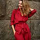 Order Silk pajama suit ' Wine'. Alexandra Maiskaya. Livemaster. . Suits Фото №3