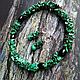 Set of jewelry with a crumb of natural malachite, Jewelry Sets, Aban,  Фото №1