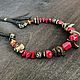  Boho neck jewelry made of natural stones red coral. Necklace. Treasures Of Aphrodite. My Livemaster. Фото №4