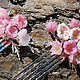 Order Hairpin 'Apple blossom' spring pink. BeautyGlassByKate(Lampwork) (beauty-glass). Livemaster. . Hairpin Фото №3