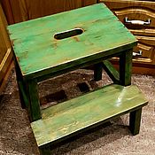 Для дома и интерьера handmade. Livemaster - original item Chair - bookcase HIT, stool - ladder, step, stepladder green. Handmade.