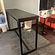 TABLES: Solid wood bar table in loft style. Tables. arte-di-bocelli. My Livemaster. Фото №6