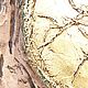 Круглое настенное панно   с золотой поталью Тао  40 см. Панно. M.PATIO / Картины, панно, декор .. Ярмарка Мастеров.  Фото №4