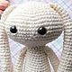 Bunny-friend shiny knitted. Stuffed Toys. raingirlo. Online shopping on My Livemaster.  Фото №2
