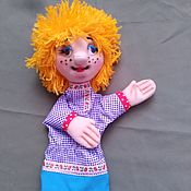 Barmalei.Theatrical tablet glove doll