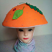 Аксессуары handmade. Livemaster - original item Ginger mushroom hat for baby boy girl autumn. Handmade.