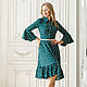 Dress 'Freckle' green, Dresses, St. Petersburg,  Фото №1