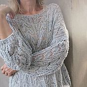 Одежда handmade. Livemaster - original item Sweater made of buret silk 