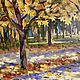  Oil painting Landscape 'Autumn in the park'. Pictures. Fine Art for Joy. My Livemaster. Фото №5