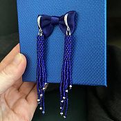 Украшения handmade. Livemaster - original item Earrings-brushes made of beads 