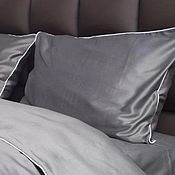 Для дома и интерьера handmade. Livemaster - original item Bed linen made of LUX satin with EDGING.Gift to a man. Handmade.
