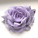 Order Brooch flower fabric chiffon rose ' Spring - I lilac'. fioridellavita. Livemaster. . Brooches Фото №3