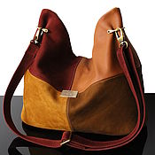 Сумки и аксессуары handmade. Livemaster - original item Crossbody bag: Genuine Leather Patchwork Bag. Handmade.