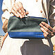 Order Cosmetic bag leather and canvas. G.L.A.D.. Livemaster. . Beauticians Фото №3