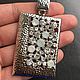 Crooked pendant pendant art. 2-17 with crystals. Italy, Pendants, Blagoveshchensk,  Фото №1