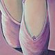 ' Pink pointe shoes ' oil painting. Pictures. Kartiny s lyubovyu. Ярмарка Мастеров.  Фото №4