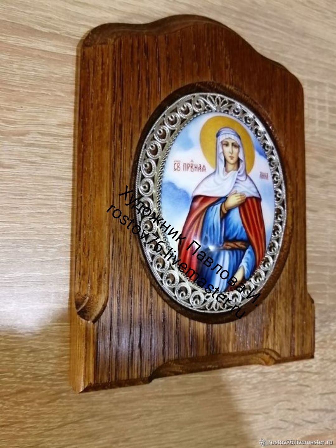 Икона ,, Святая Анна " финифть – заказать на Ярмарке Мастеров – LH17WRU ...