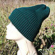 Woolen hat, Merino wool beanie, knitted hat. Caps. YuliaCrochet. Online shopping on My Livemaster.  Фото №2