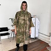 Мужская одежда handmade. Livemaster - original item Raincoat Raincoat PONCHO Camouflage Oxford fabric tailoring SPB. Handmade.