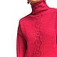 Raspberry Turtleneck, women's, warm, alpaca wool Italy. Turtleneck Sweaters. SIBERIA COOL (knitting & painting) (Siberia-Cool). Online shopping on My Livemaster.  Фото №2
