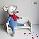 mouse knitted. Stuffed Toys. Katerina.toy.. Online shopping on My Livemaster.  Фото №2