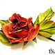 Order Brooch-barrette rose Romance. Silk flowers. FABRIC FLOWERS. Dizani. Livemaster. . Flowers Фото №3
