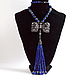 Lapis lazuli Afghan Necklace with a tassel COCETT Authors work. Necklace. NINASilverBox (SilverBox). My Livemaster. Фото №4