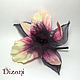 Orchid brooch, fabric Flowers, silk flowers. Flowers. Dizani. My Livemaster. Фото №5