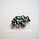 'bear with the brilliant idea of' the brooch is made of polymer clay and enamel. Brooches. PetitsPoisShop (PetitsPois). Online shopping on My Livemaster.  Фото №2